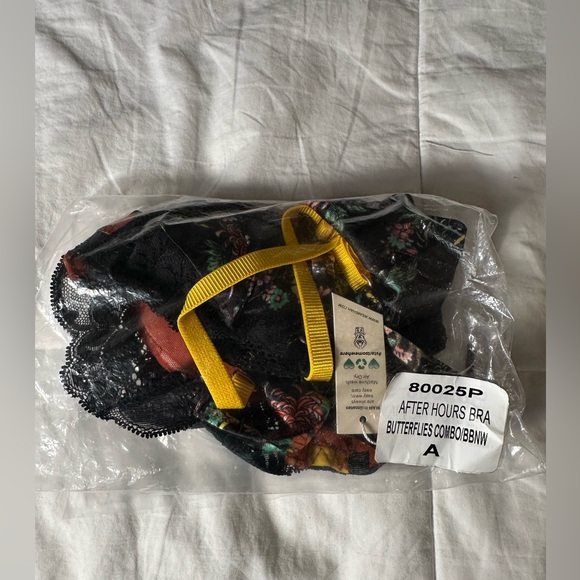 We Are HAH Hot As Hell Free People After Hours Bra Butterflies Combo Sz 32-36 A - Picture 7 of 14